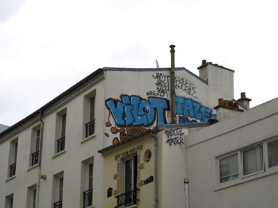 photo graffiti Paris 19eme arrondissement